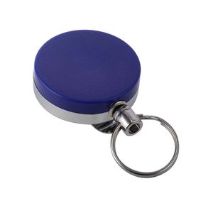 Porte-badge rétractable en métal robuste porte-badge de forme ronde personnalisé avec anneau - Product Image 5