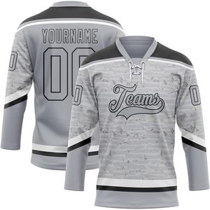 Custom Ice Hockey Jersey Unisex Three Quarter Sleeve Sublimated Moisture Wicking Practice Uniform Team Sweater - Product Image 1