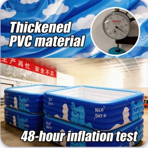 Bể Bơi Bơm Hơi PVC Dày Hơn Kháng Khuẩn Dày 2 Mm Bể Bơi Gia Đình Trẻ Em Người Lớn Ngoài Trời Sân Sau Vườn Di Động Mùa Hè - Product Image 5