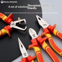 WEIDA VDE GS 1000V - Ensemble de 9 tournevis et pinces isolés pour électriciens professionnels - Tournevis et pinces 1000V