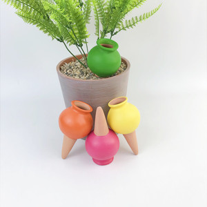 Goteador de agua de riego de plantas de arcilla Simple moderno, dispositivo de riego automático de cerámica con punta de riego automático para plantas de jardín - Product Image 2