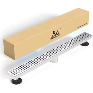 Bathroom SUS304/316 <b>Shower</b> Rectangle Floor <b>Drain</b> <b>Cover</b> Anti Odor Stainless Steel Bathroom Long Floor <b>Drain</b> - Product Image 5