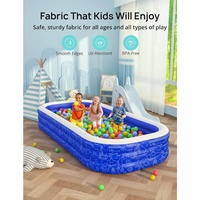Grande piscine gonflable pour enfants, écologique, en PVC sûr pour la peau, durable, pliable, légère, épaisseur 0,3 mm, 120x120x30cm, 2