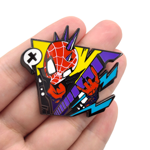 Nuovo Design di Alta Qualità, Badge in Metallo Anime Spider-Verse con Miles, Gwen, Miguel, Hobie, Pavitr, Decorazione per Zaino - Product Image 4
