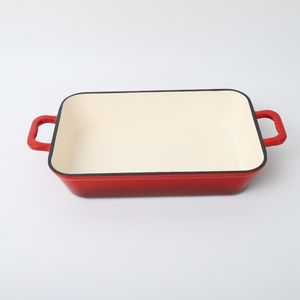 Rôtissoire émaillée personnalisée Plaque de cuisson rectangulaire en fonte à <span class=keywords><strong>induction</strong></span> - Product Image 2