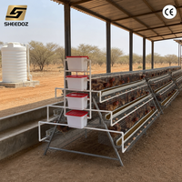 Cages d'élevage avicole en batterie et cages pour animaux de type A, résistantes à la corrosion, pour poulets de basse-cour, poulets pondeuses à étages et poulets de chair
