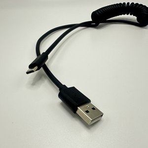 كابل شحن USB ملفوف قابل للسحب من النوع A إلى C للسيارة، سلك تلسكوبي لشحن الهواتف المحمولة وأجهزة الكمبيوتر المحمولة - Product Image 4