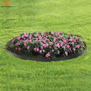 Bordure de Jardin Rectangulaire en Acier Noir de 8 Pouces avec Loquets, 6 Pièces, Bordure Robuste pour Pelouse et Aménagement de Parterres de Fleurs - Product Image 4