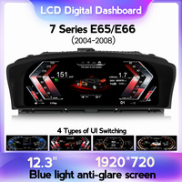 Tableau de bord numérique MEKEDE avec écran LCD 12,3 pouces, 4 cœurs, pour BMW E65 E66 2004-2008, système LINUX
