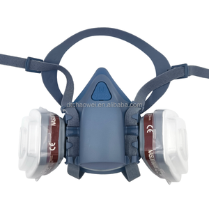 <span class=keywords><strong>Filtre</strong></span> à charbon <span class=keywords><strong>actif</strong></span> respirateur réutilisable demi-<span class=keywords><strong>masque</strong></span> à gaz pour peinture travail du bois et autre protection au travail - Product Image 1