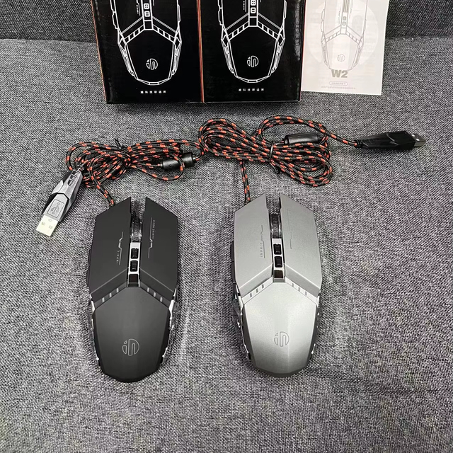 Optical Wired Gaming RGB Backlight Mouse with Silent USB for Programming and Office Use
