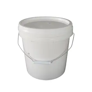 Wholesale Food Grade 5 Gallon White Plastic Buckets With Lid
