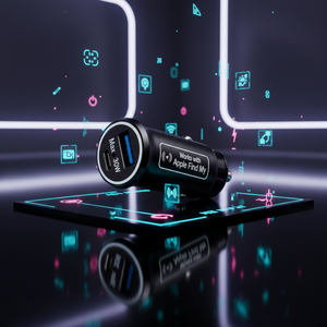 Kit Voiture Intelligent : Localisateur Mobile 2-en-1 et Chargeur Rapide pour <span class=keywords><strong>Smartphone</strong></span> avec Positionnement - Product Image 1