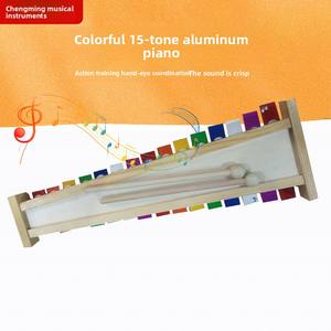 Xilófono de Bambú Orff de 15 Notas, 6 Piezas, Instrumento Musical Educativo para la Primera Infancia, Marimba para Actuaciones Infantiles - Product Image 2