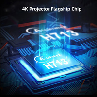 Proyektor ktv, proyektor LCD hy300pro ktv dengan android 11 Full HD 8K 160 P 720 untuk teater Rumah