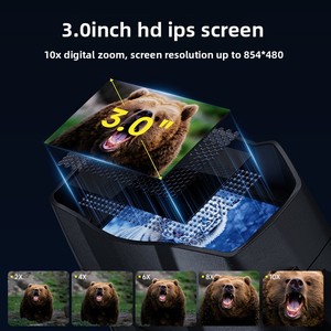 Dispositivo de Visão Noturna Digital Infravermelho para Uso Externo, Microscópio de Vídeo com Tela Grande, Gravação de Fotos e Vídeos em 4K HD - Product Image 3