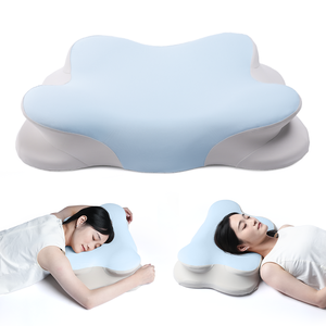 Almohada Cervical Ergonómica Ortopédica de Espuma Viscoelástica Lianda OEM/ODM, Alivio del Dolor de Cuello, Antibacteriana, Transpirable, Extraíble y Lavable - Product Image 1