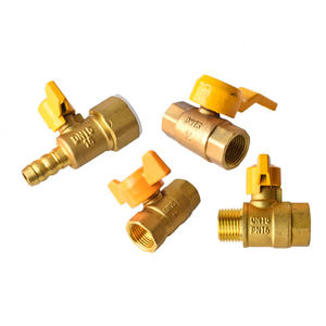 Robinet à bille à 4 points Juer pour gaz naturel et chauffe-eau, robinet en laiton à filetage interne/extérieur, interrupteur manuel, vanne à gaz - Product Image 1