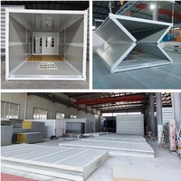 Casa Modular Prefabricada Moderna de Acero Ligero, Portátil, Plegable, Tipo Contenedor, para Vivienda u Oficina