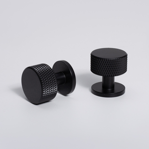 Solid Brass Knurl Knob Luxury Gold Black <strong>Copper</strong> Pull <strong>Handle</strong> for Dresser Kitchen Cabinet <strong>Cupboard</strong> Door Outdoor Furniture Hotel - Product Image 1