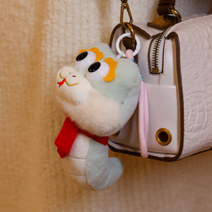 Llavero de peluche súper suave de oso del zodíaco, diseño de oso pequeño de dibujos animados para festivales, amuleto para bolso, relleno de algodón PP, lavado, personalizado - Product Image 2