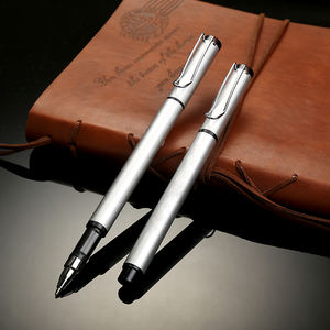 أقلام حبر جاف معدنية سوداء أنيقة احترافية جديدة رخيصة بشعار مخصص للترويج - Product Image 5