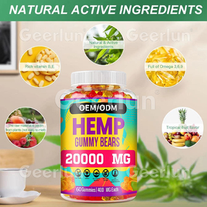 Private label OEM olio di canapa integratore nootropico migliorare la memoria e la salute del cervello canapa orso Gummies - Product Image 4