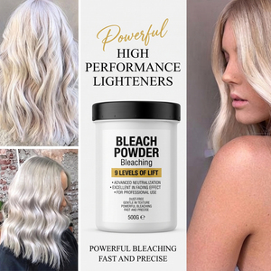 Poudre décolorante pour cheveux à marque privée, 9 niveaux de décoloration, sans poussière, pour salon, pour cheveux blonds - Product Image 3