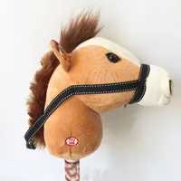 Stik Suara Kepala Unicorn/Kuda Hewan Mewah Mewah Ramah Lingkungan untuk Anak-anak Stik Kuda Mainan Mewah