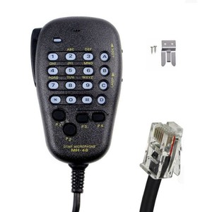 Microphone Yaesu MH-48 DTMF pour communication radio automobile, micro dynamique portable avec clavier et boutons PTT - Product Image 1