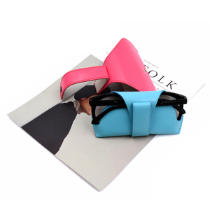 Portable en cuir <span class=keywords><strong>souple</strong></span> mode clip facile nouveauté lunettes de soleil <span class=keywords><strong>pochette</strong></span> lecture lunettes étui de transport pour enfants - Product Image 4