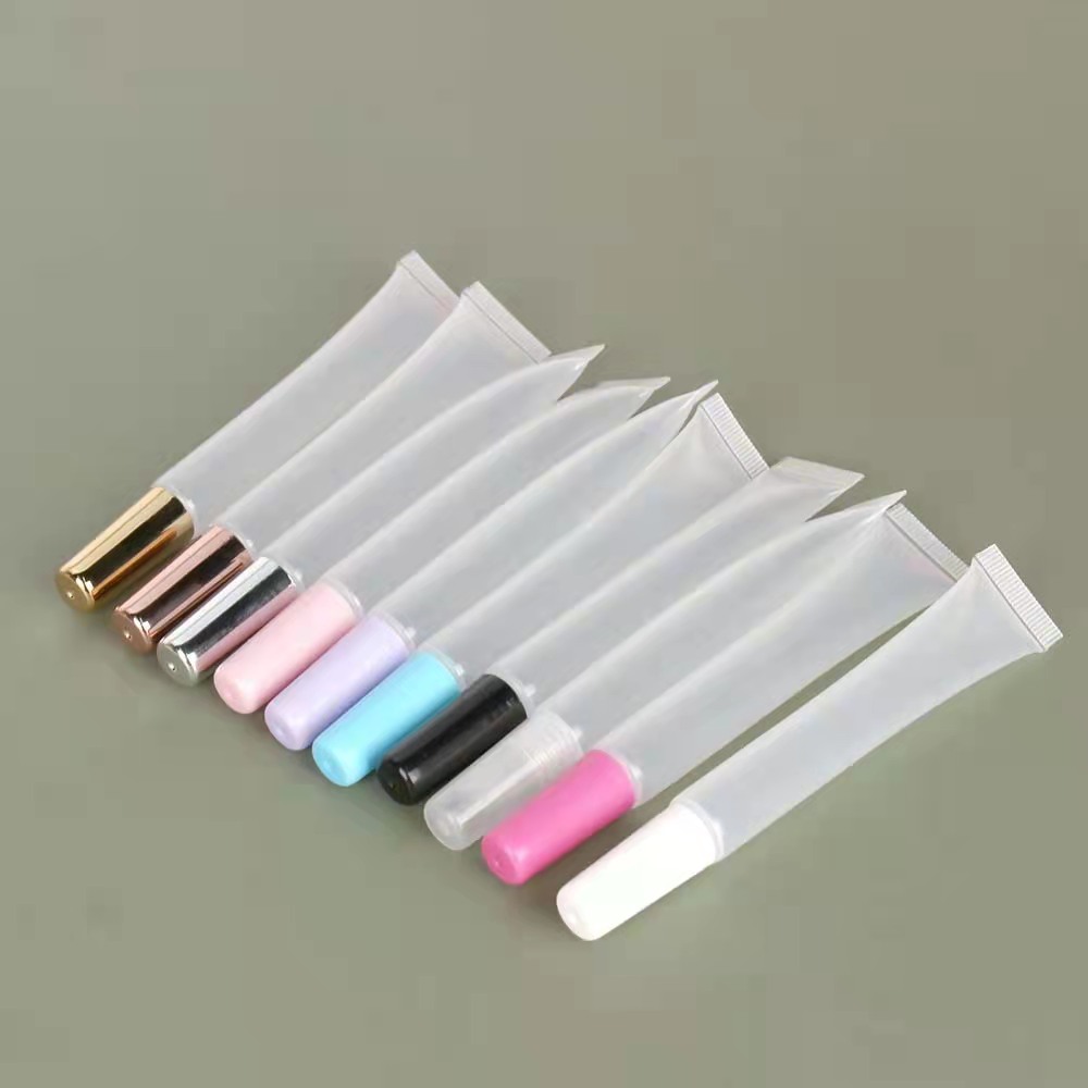 Drivworld Spot 15MLt transparent lip glaze lip gloss tube slender oblique color lip film squeeze tube Your logo