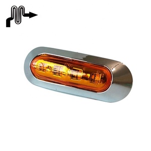 Luces de remolque ámbar, luz de marcador lateral LED de autobús de 10-30V, luces LED de 4 LEDs para camiones - Product Image 3
