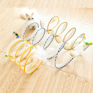 Jouet créatif pliable combinaison de <span class=keywords><strong>dragon</strong></span> au sol roulant jouet interactif pour chat jouet pour animaux de compagnie tunnel pour chat - Product Image 6