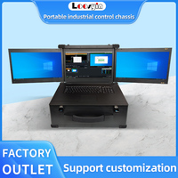 PC portable robuste à 7 emplacements avec 17.3 pouces Full HD 1080p Accessoire d'ordinateur industriel à 3 écrans OEM ODM pris en charge