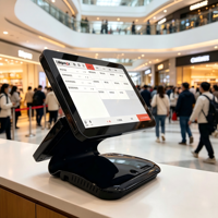 Terminal de point de vente tout-en-un Android Windows 15,6 pouces avec écran tactile de bureau, résolution 1366x768, garantie 1 an DiligenCe