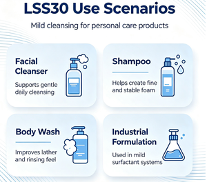 LSS30 / สารเคมีประจำวัน / CAS 137-16-6 / วัตถุดิบเครื่องสำอางประจำวัน / โซเดียม ลาอโรอิล ซาร์โคซิเนต / อะมิโน / สารเคมีประจำวัน - Product Image 6