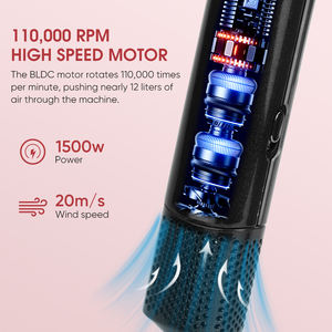 2025 dernier fer plat haute vitesse <span class=keywords><strong>Plancha</strong></span> De Cabello haute vitesse ionique 2 en 1 humide à sécher sèche-cheveux et lisseur avec air - Product Image 4