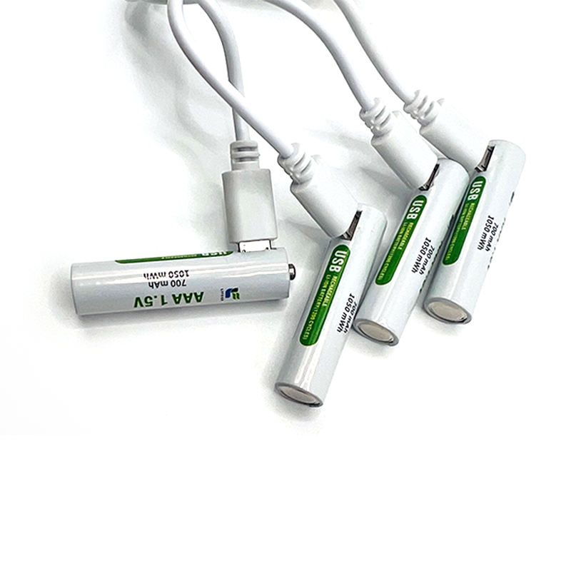 AAA1.5V 700mAh Rechargeable Battery with Button Top for Flashlight ...