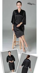 Albornoz de Lujo de Alta Calidad para Peluquería, Albornoz de Spa con Logotipo Personalizado para Mujer, Albornoces de Belleza, Kimono para Clientes de Salón - Product Image 3