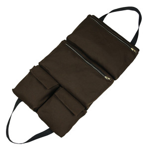 Sac à outils en toile, multi-compartiments, portable, à suspendre dans le véhicule, vert armée - Product Image 2