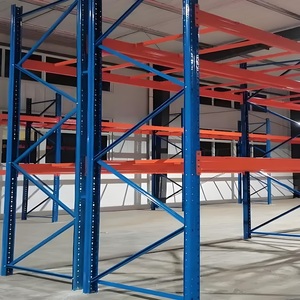 金属ラック倉庫産業用大型収納棚クロスサポートビーム付き - Product Image 1