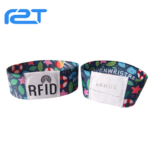 공장 가격 패시브 NFC 탄성 패브릭 맞춤형 스트레치 직조 <span class=keywords><strong>RFID</strong></span> 손목밴드/팔찌/팔띠 이벤트용 - Product Image 4