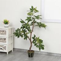 Nouveau design artificiel feuilles plantes artificielles en plastique bonsaï vente d'arbres pour la décoration d'intérieur