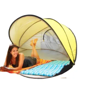 高品質の夏のビーチテント屋外サンシェルタービーチシェードキャノピーテントキャリーバッグ付きビーチテントキャノピー