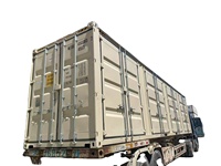 Conteneur de stockage maritime à grande capacité de 40 pieds HQ, entièrement ouvrable sur le côté, résistant aux intempéries, en acier Corten, couleur personnalisée