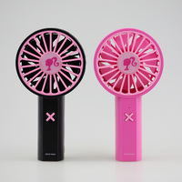 Série rose Mini petit ventilateur Portable Rechargeable dessin animé mignon cils ventilateur de poche