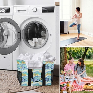 Sac fourre-tout ultime Aloha Hawaii personnalisé, sac de plage et d'épicerie réutilisable, sac fourre-tout en toile grande capacité, panier de rangement anti-poussière - Product Image 6