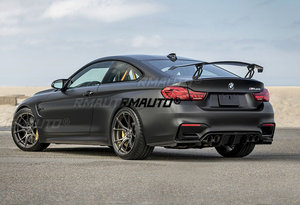 Aileron arrière universel en fibre de carbone véritable RMAUTO, style V, kit carrosserie pour BMW E90 E93 F10 F30 G30 - Product Image 6