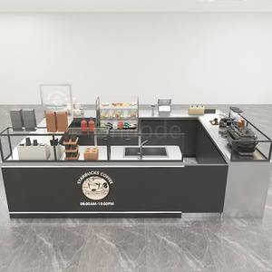 Kiosque de café et de snacks pour centre commercial à vendre – Design écologique, matériaux durables et personnalisables, acier inoxydable, recyclable, facile à nettoyer, sur mesure - Product Image 3